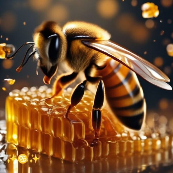 Wild flower honey with Honey Comb 1000g - Image 3